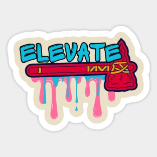 Elevate Drip Sticker